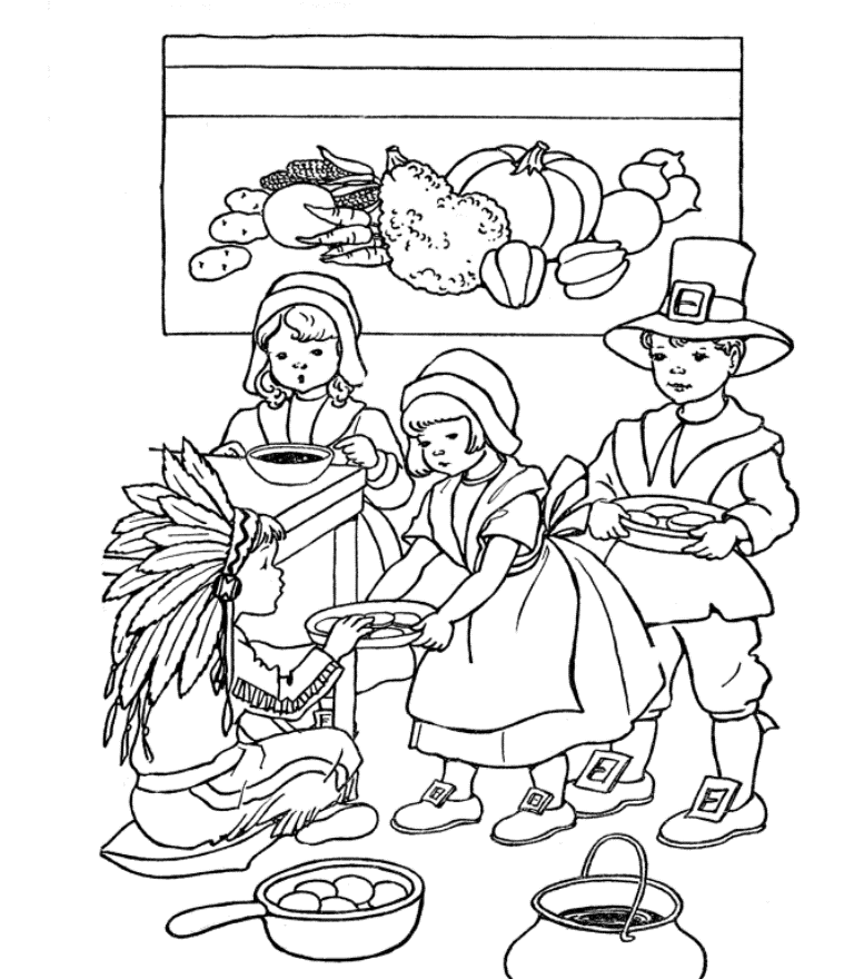 Sharing Is Beautiful S Printable Thanksgivinge622 Coloring Page