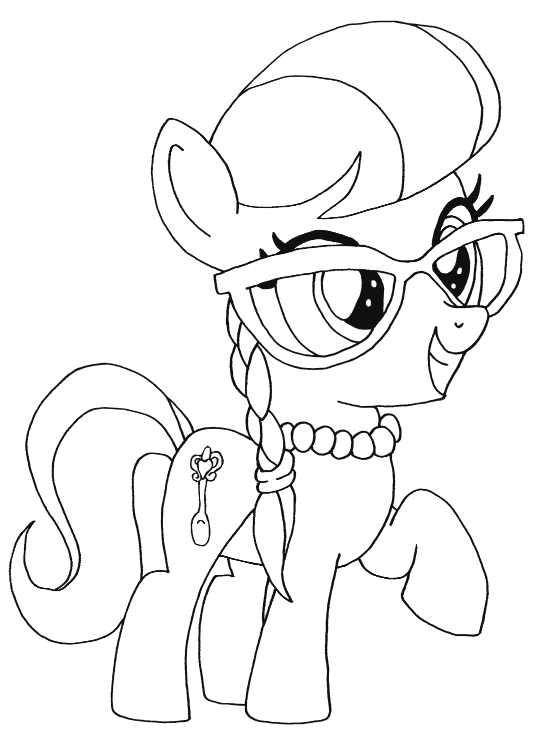 Silver Spoon My Little Pony Coloring Page