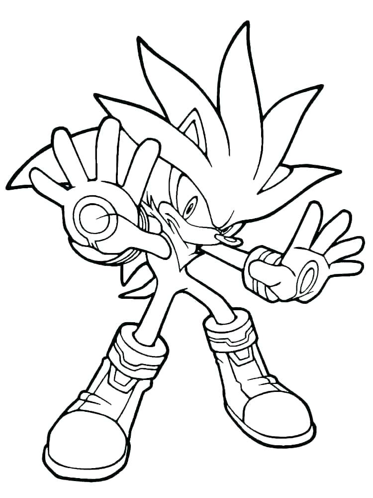 Silver The Hedgehog Coloring Page