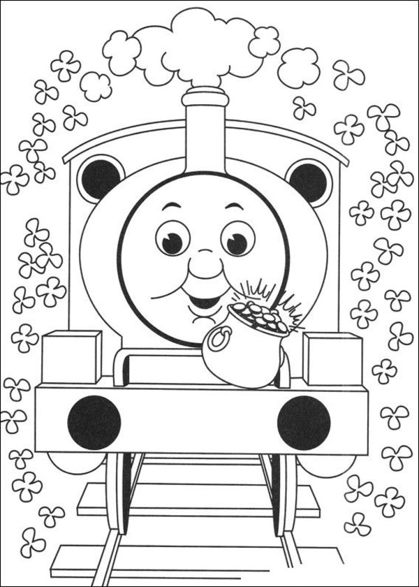 Simlple S Of Thomas The Train For Kids0f02 Coloring Page