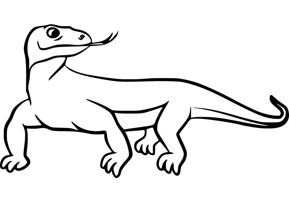 Simple Komodo Dragon
