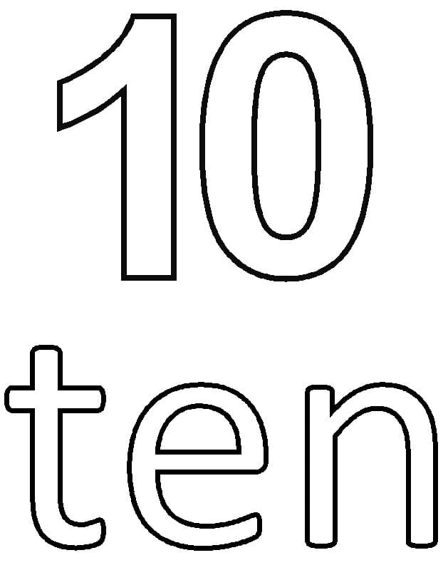 Simple Number 10