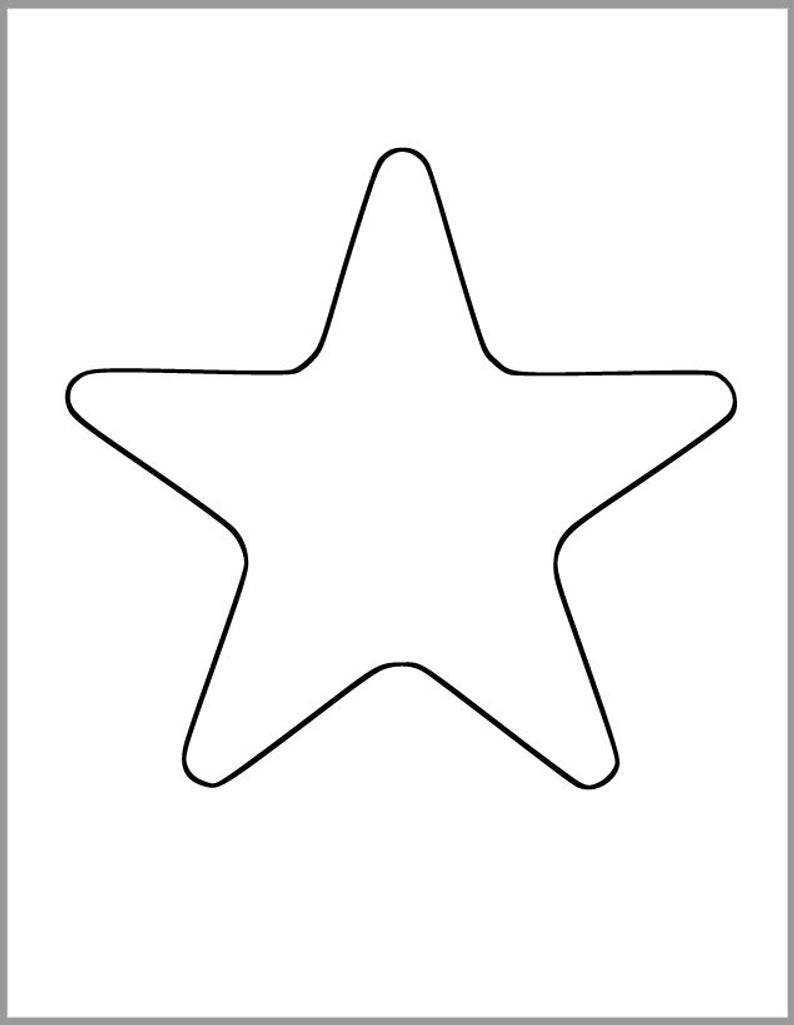 Simple Star Coloring Page