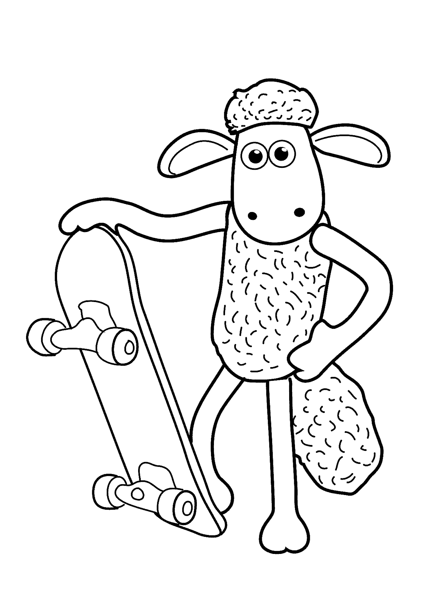 Skateboarding Sheep