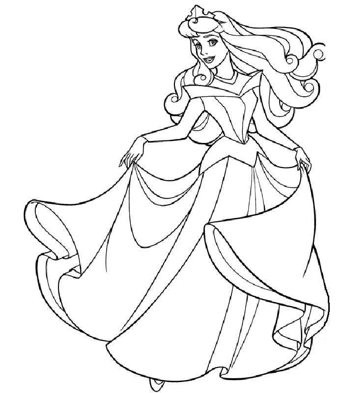 Sleeping Beauty Free For Girls F5ea Coloring Page