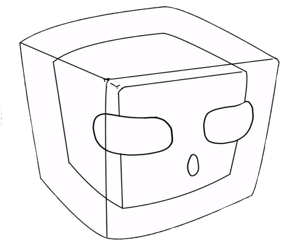 Slime Minecraft Coloring Page