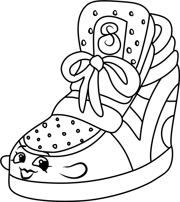 Sneaky Wedge Shopkin Coloring Page