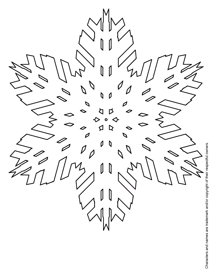 Snowflake Activities Coloring Page