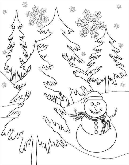 Snowflake And Snowman Winter