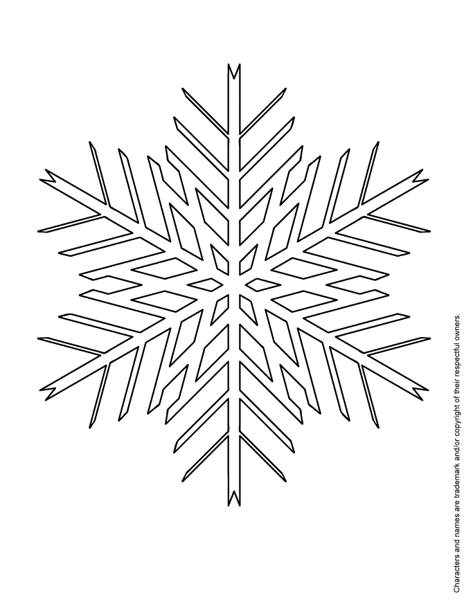 Snowflake Art Coloring Page
