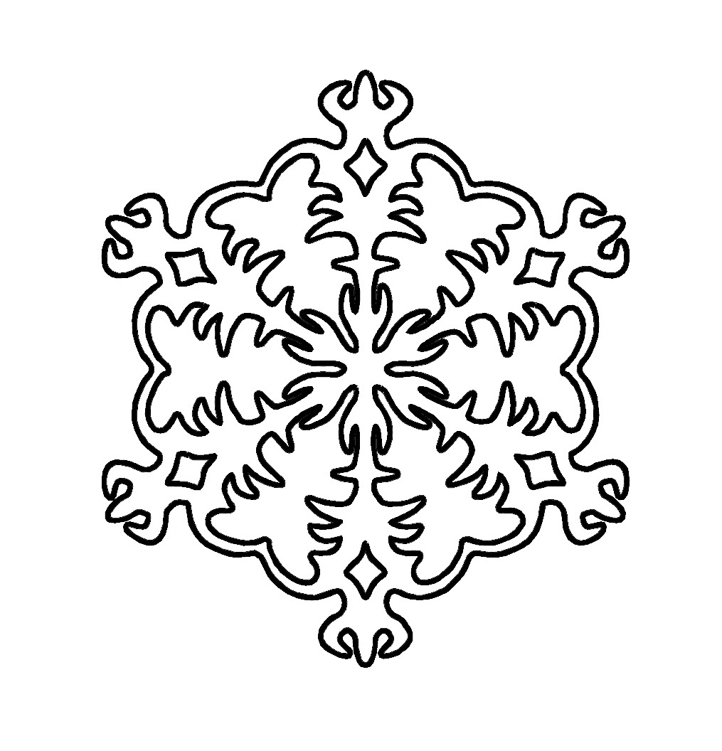 Snowflake Color Pages