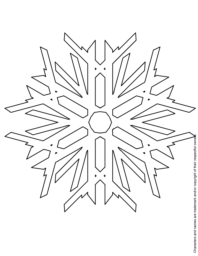 Snowflake Drawing Coloring Page