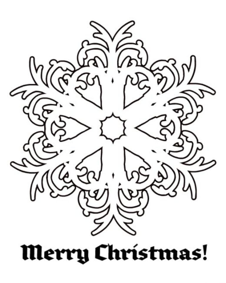 Snowflake Merry Christmas