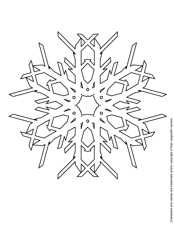 Snowflake Pattern To Color