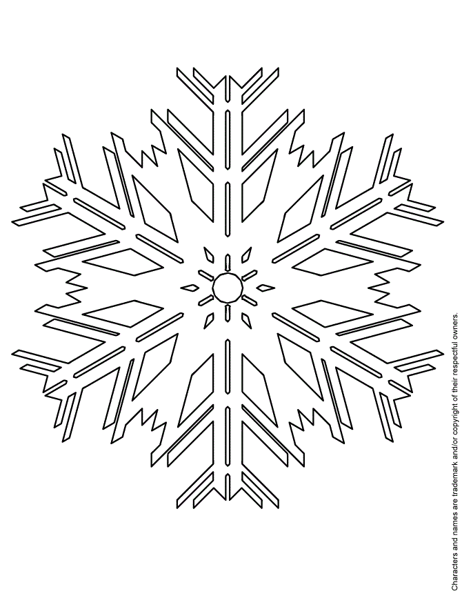 Snowflake Pattern Coloring Page