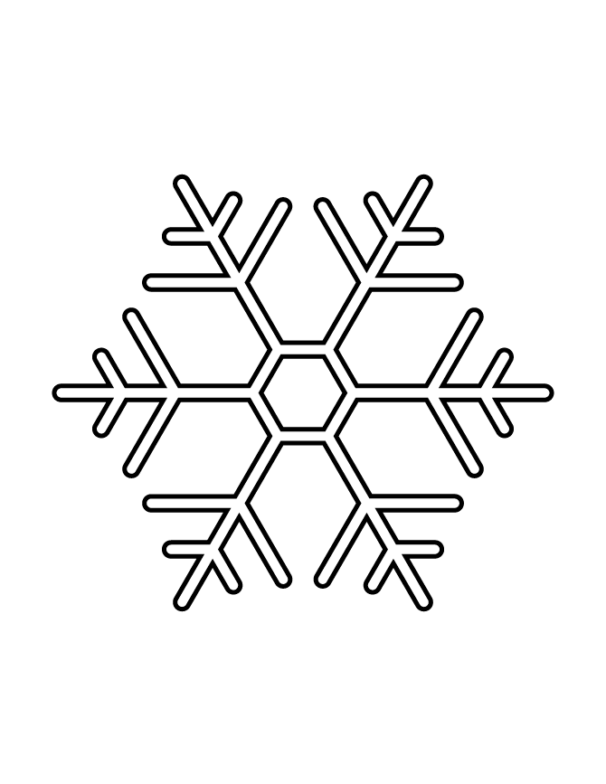 Printable Nicest Winter Snowflake For Children