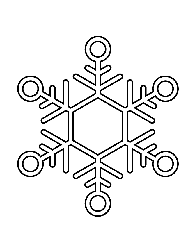 Snowflake Stencil 47 Coloring Page