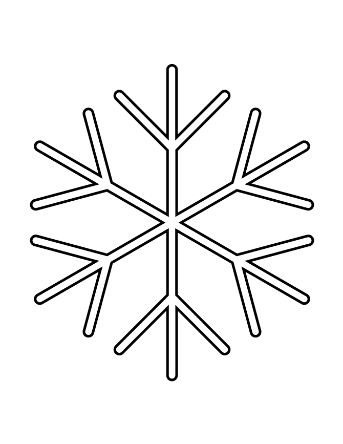 Snowflake Stencil 70 Coloring Page