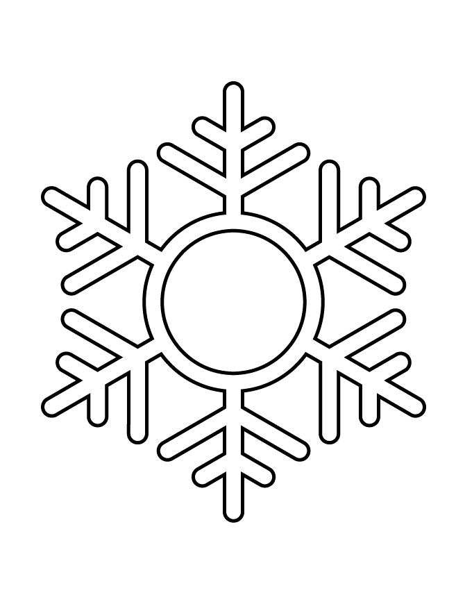 Snowflake Stencil 997 Coloring Page