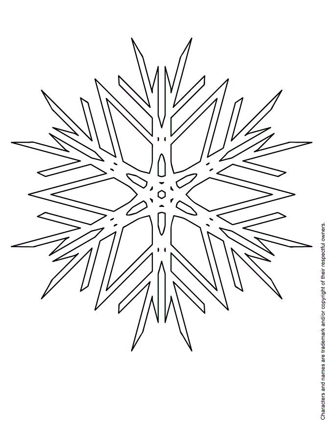 Snowflake Vector Coloring Page