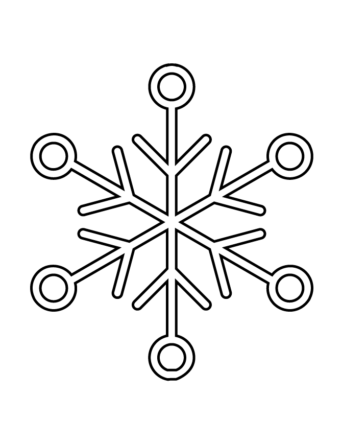 Print Newest Snowflake Stencil