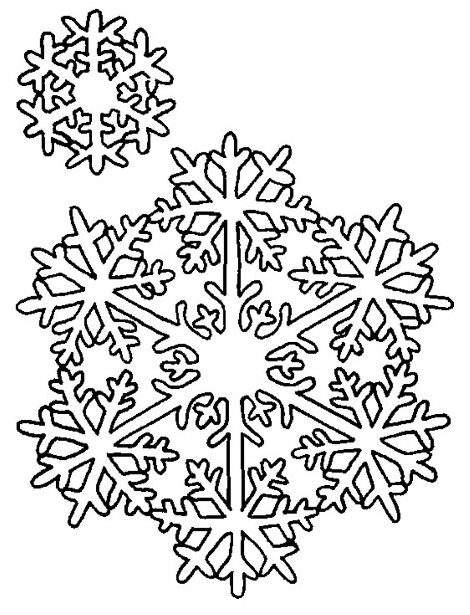 Snowflakess Printable Coloring Page