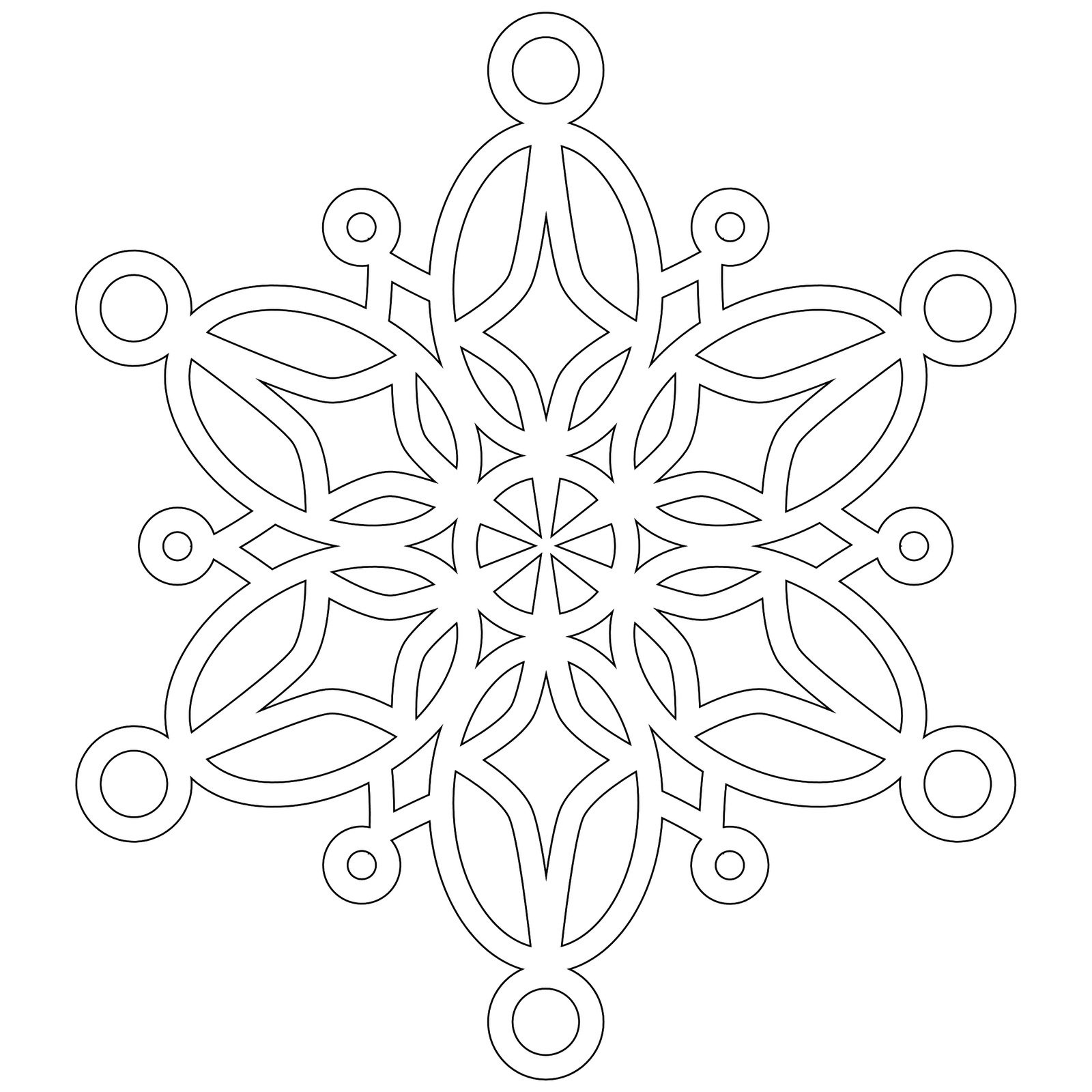 Snowflakess Coloring Page