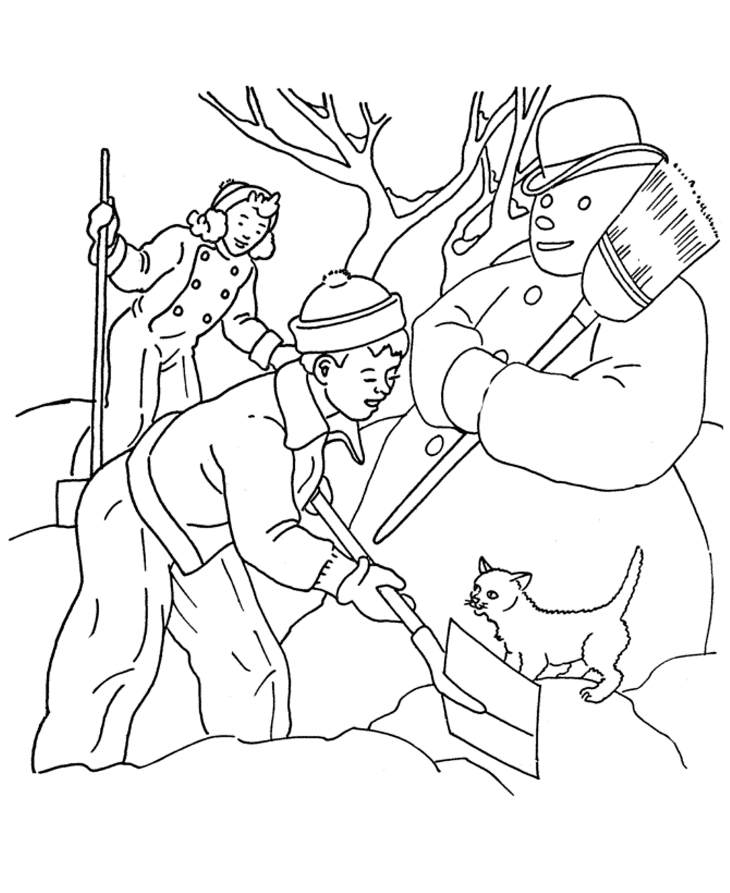 Snowman S For Kids Print Able395f Coloring Page