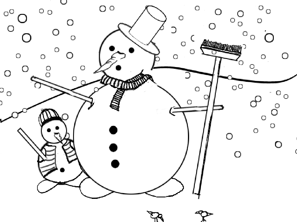 Snowman S Free For Kids 617b Coloring Page