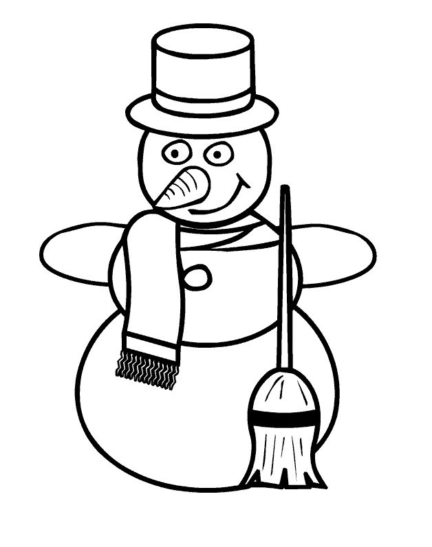 Snowman S Winter 0038 Coloring Page