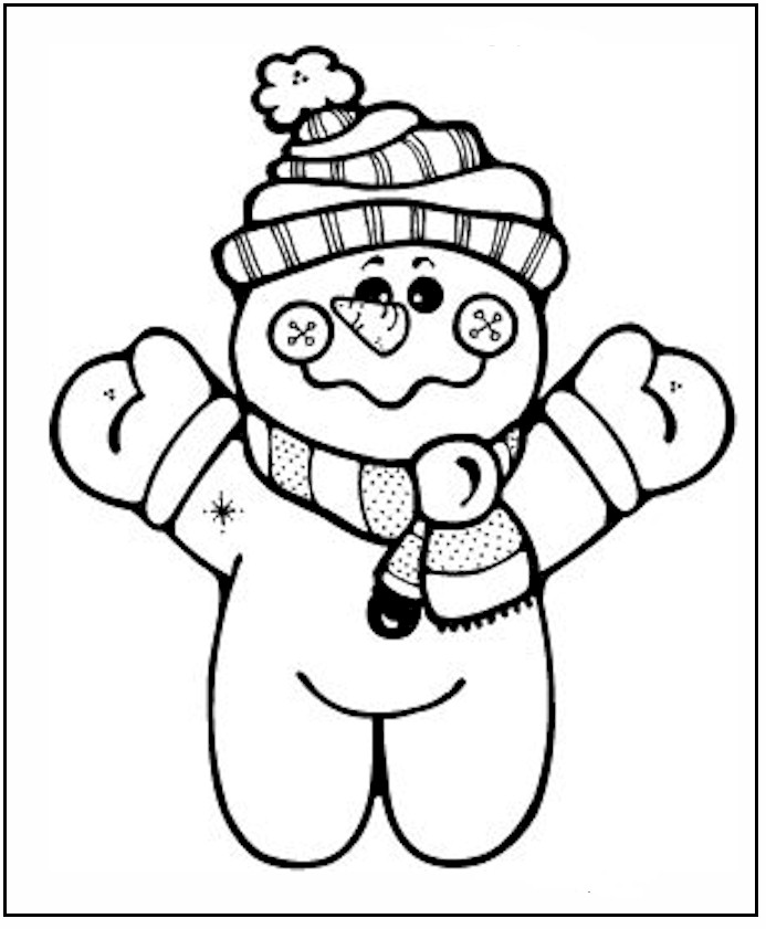 Snowmans Coloring Page