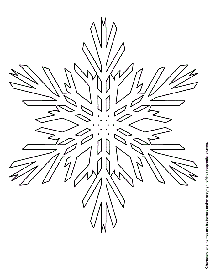Special Snowflake Coloring Page