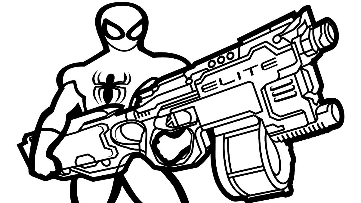 Spiderman Nerf Gun Elites