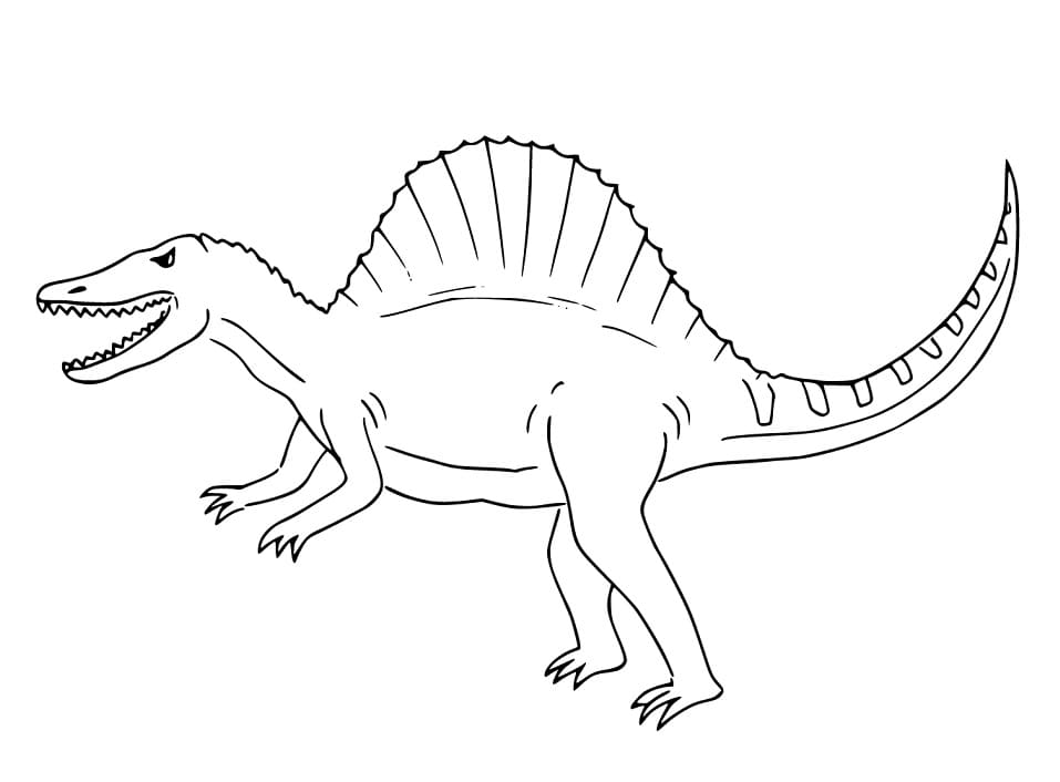 Spinosaurus 3 Coloring Page