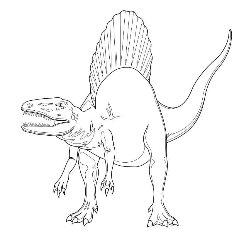Spinosaurus 7 Coloring Page