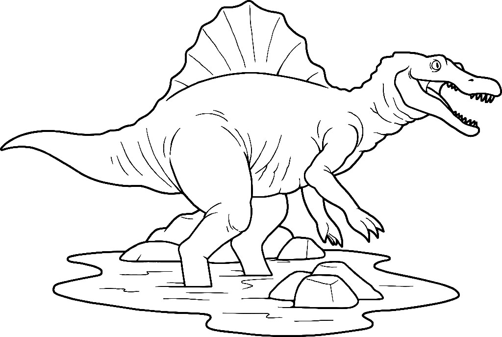 Spinosaurus 8 Coloring Page