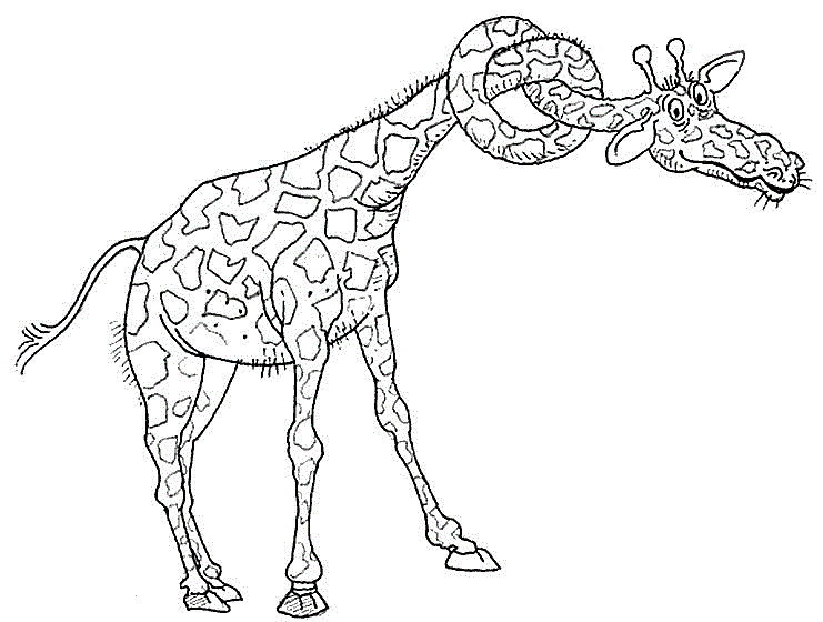 Splinted Giraffe Animal Coloring Pages0532 Coloring Page