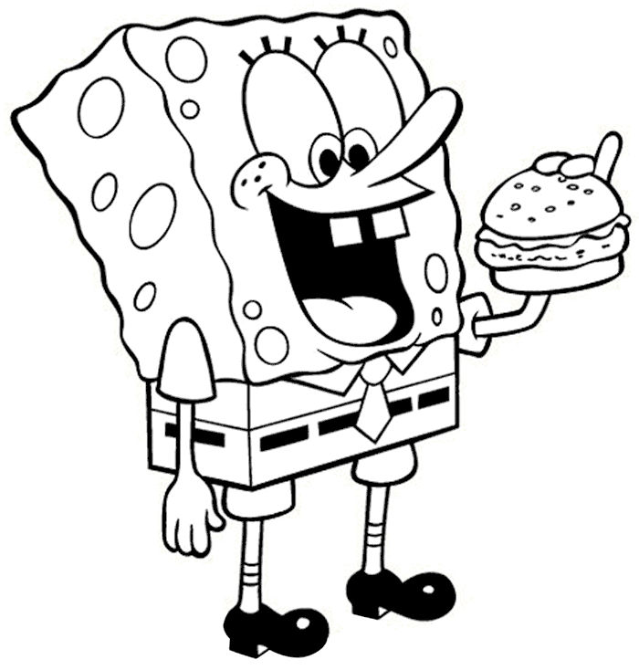 Spongebob Eating Crabby Patty