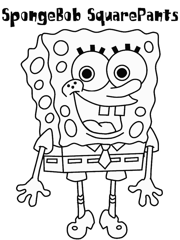 Spongebob Squarepants Coloring Page Coloring Page