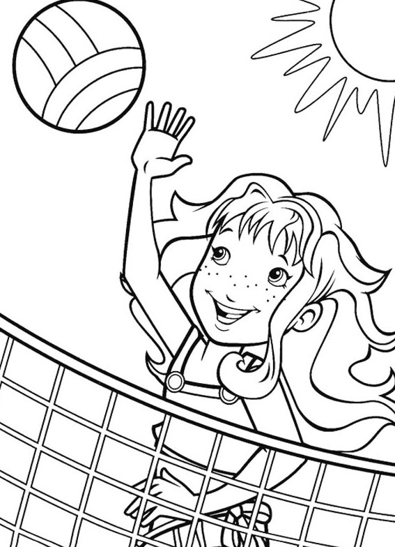 Sport Volleyball S For Girls Bf4d Coloring Page