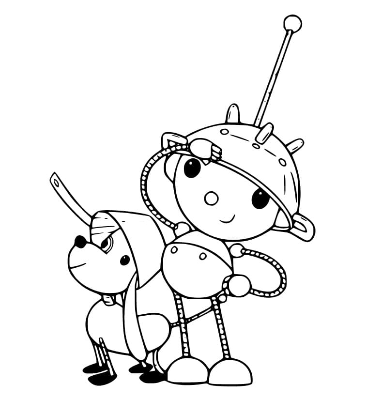 Spot and Olie Polie Coloring Page