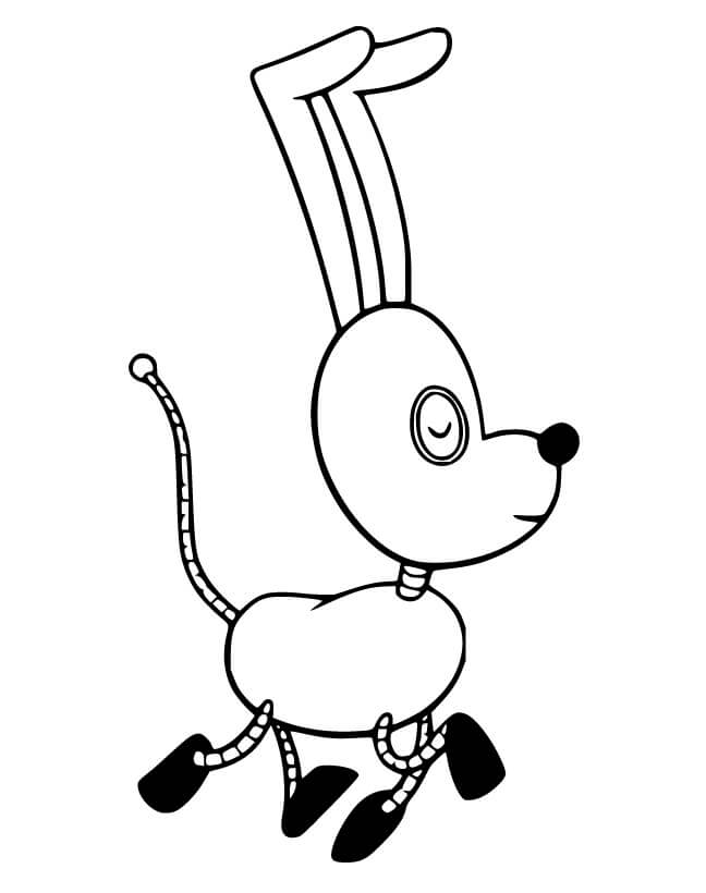 Spot Dog from Rolie Polie Olie Coloring Page