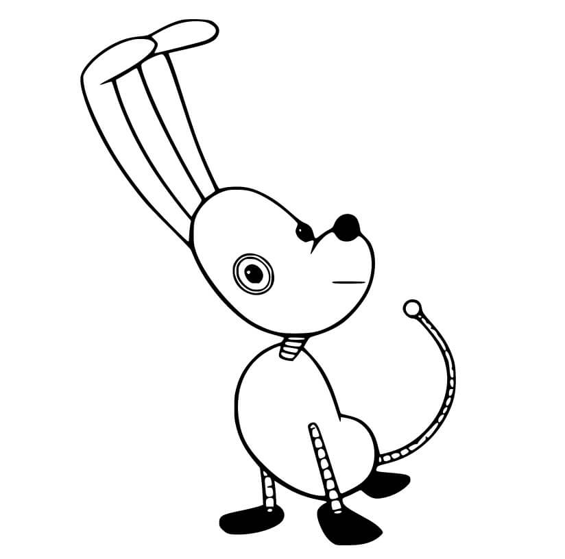Spot from Rolie Polie Olie Coloring Page