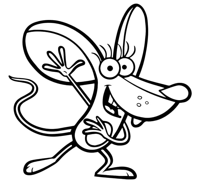 Squeeks from Nature Cat Coloring Page