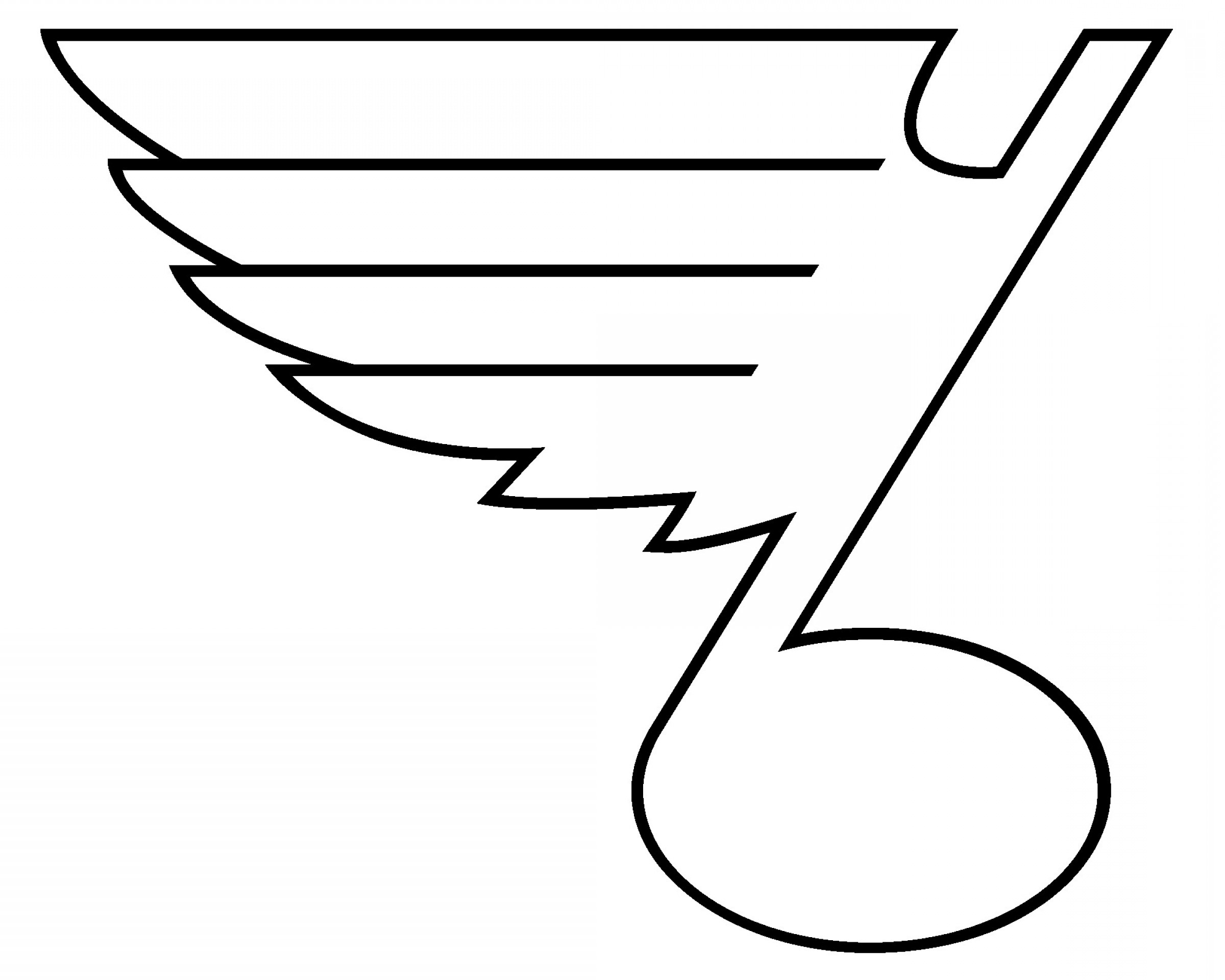 St Louis Blues NHL Logo Coloring Page