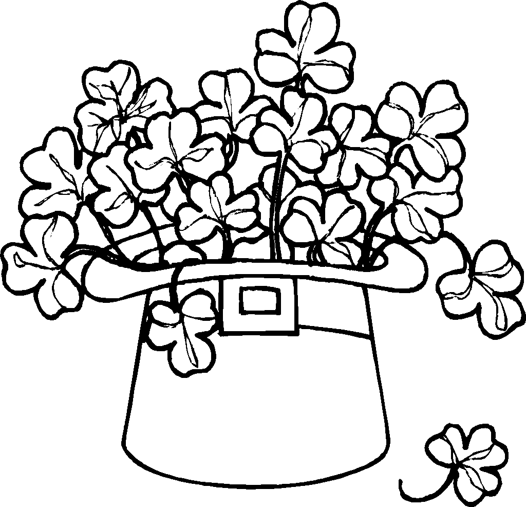 St Patricks Day Hat 2 Coloring Page