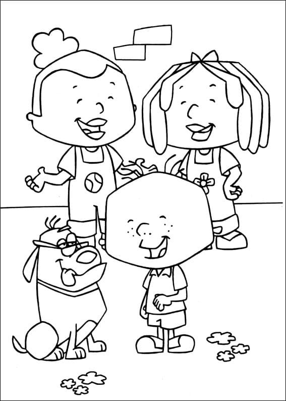 Stanley and Friends Coloring Page