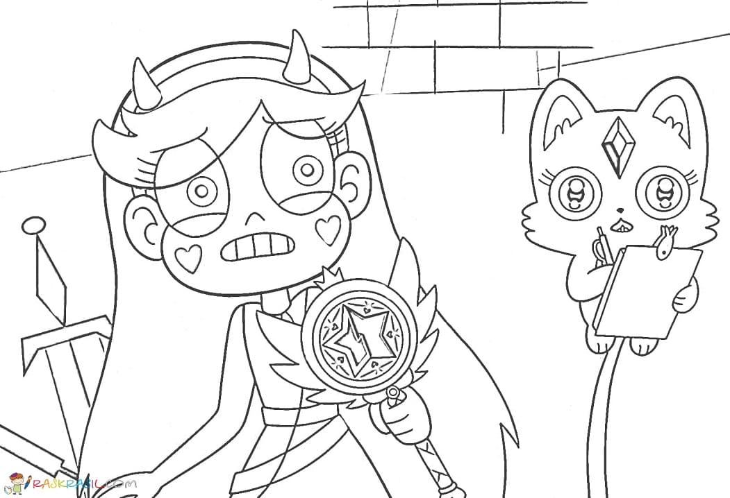 Star vs. the Forces of Evil 12 Coloring Page