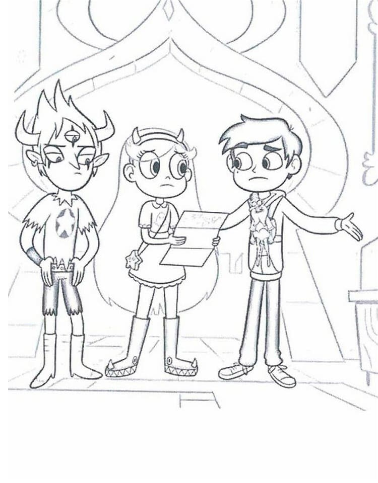 Star vs. the Forces of Evil 14 Coloring Page