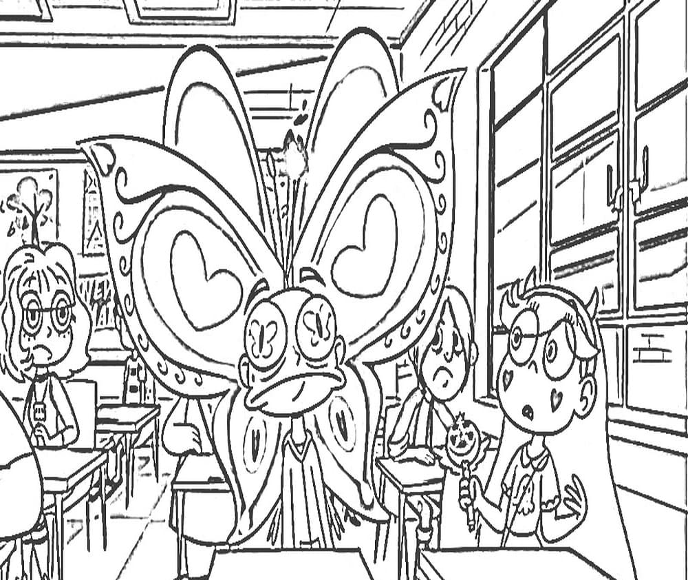 Star vs. the Forces of Evil 9 Coloring Page